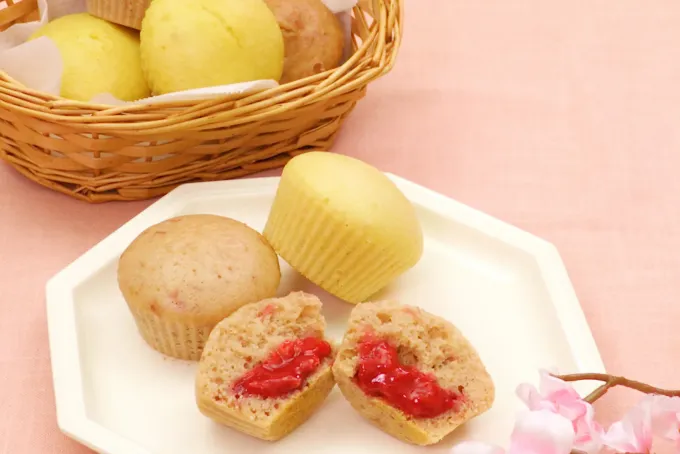 いちごの糀甘酒蒸しパン|マルコメ キッチンさん