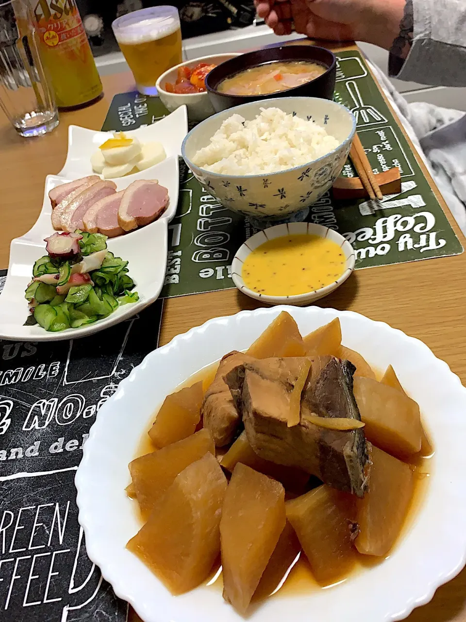 Snapdishの料理写真:ぶり大根、豚汁|爰音さん