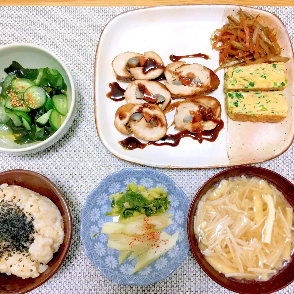 鳥むね肉の八幡巻|たけうさん