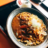 カレーつゆ焼きそば😋|ゆきのさん