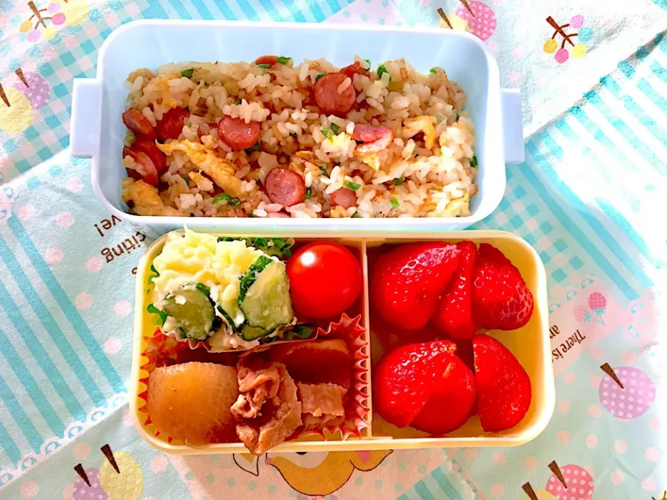 Snapdishの料理写真:2019/4/5学童弁当🍱|garnetさん