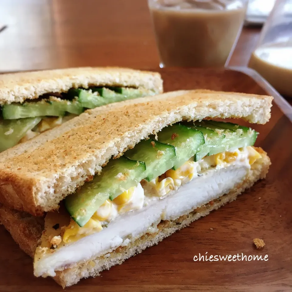 Snapdishの料理写真:フィッシュサンド🐟ランチ|chieko ♪さん