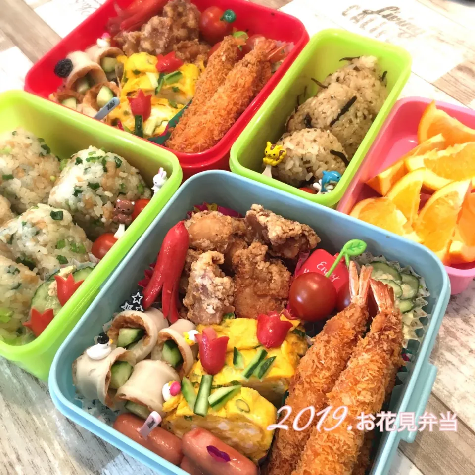 #お花見弁当 #お弁当 #チューリップ弁当|rkt__momさん