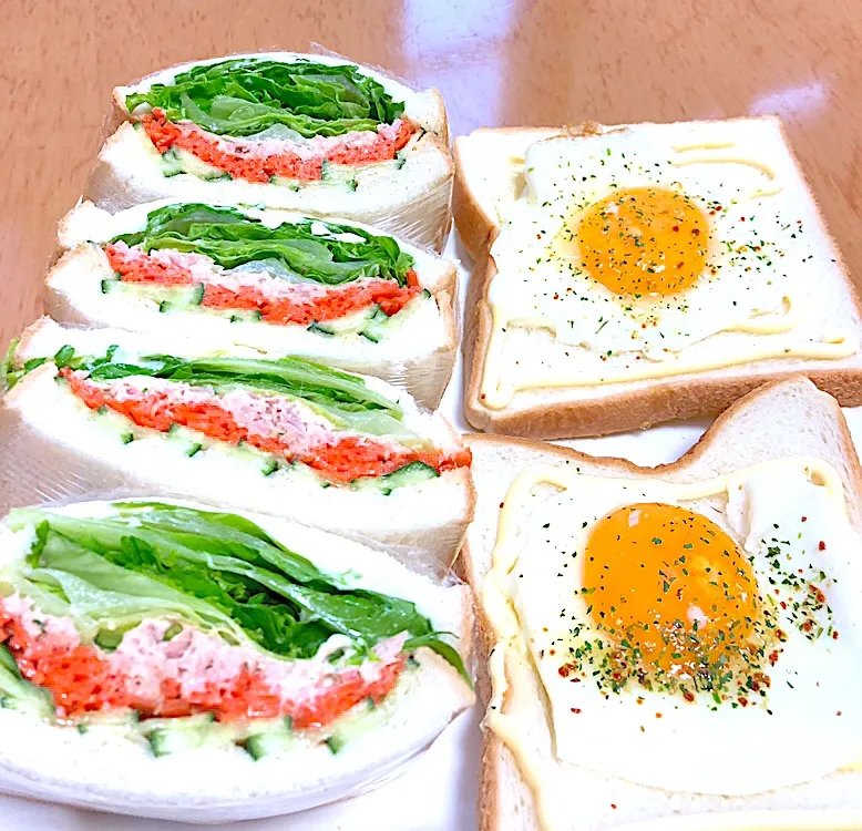 朝ごはん
🍳は、カリカリにトーストしてください☺️|ふみぃさん