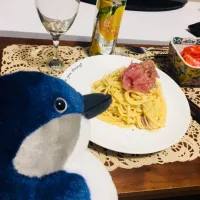 Snapdishの料理写真:チーズクリームのパスタ|kgtnさん