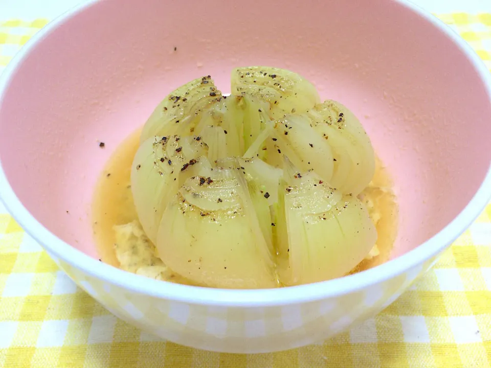 レンチン玉ねぎ（鳥ミンチ入り）|夏衣優綺さん