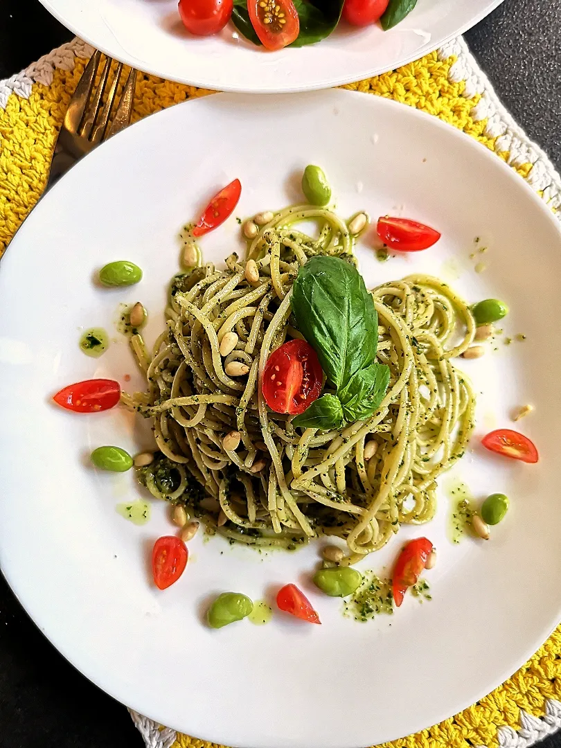 Vegan pesto spaghetti|Ee Shanさん