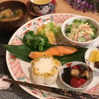 Snapdishの料理写真:特別なものはないけどバランスはいいかな？の晩御飯😊