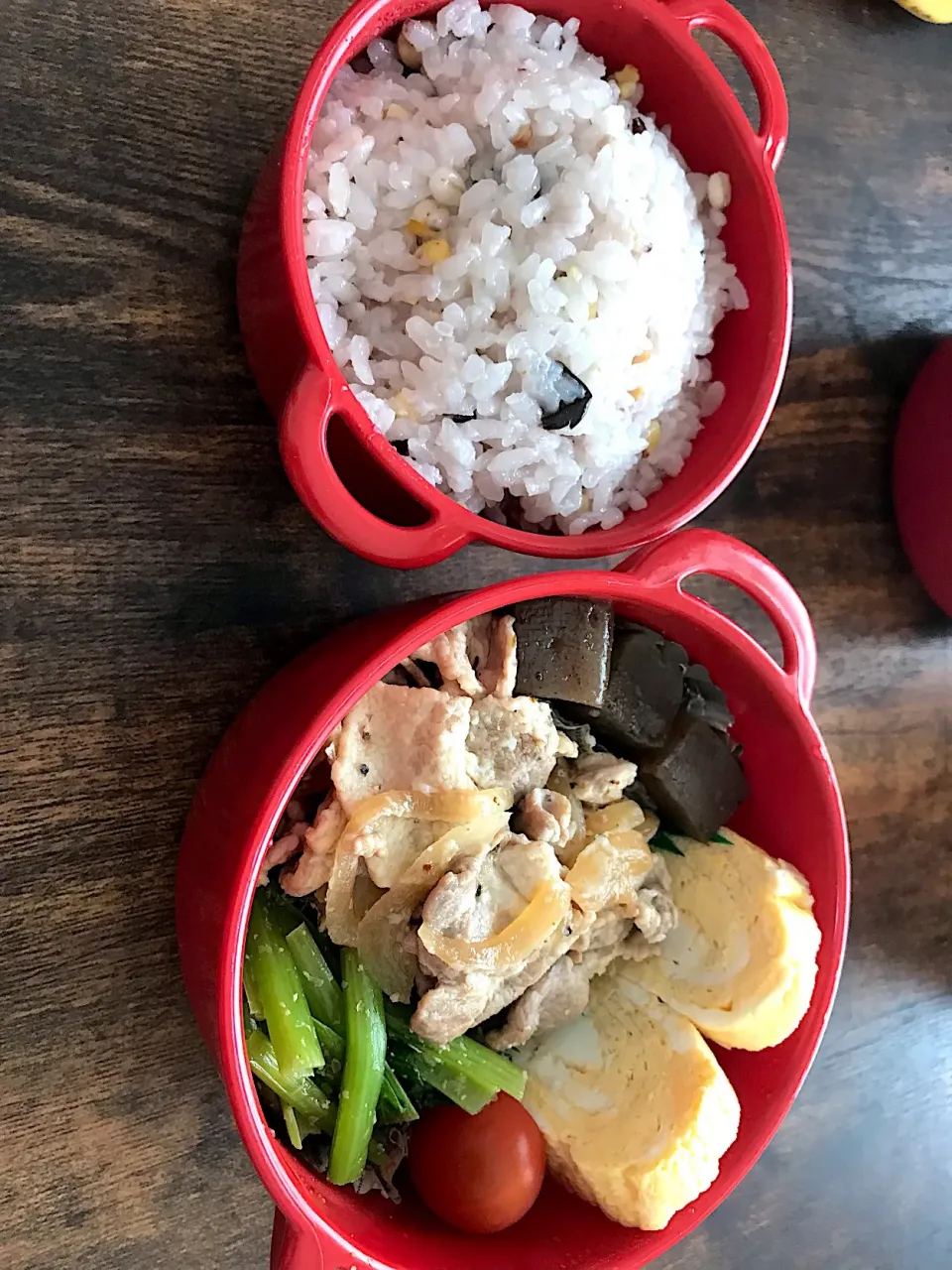 Snapdishの料理写真:愛妻弁当4.7|もりのさん