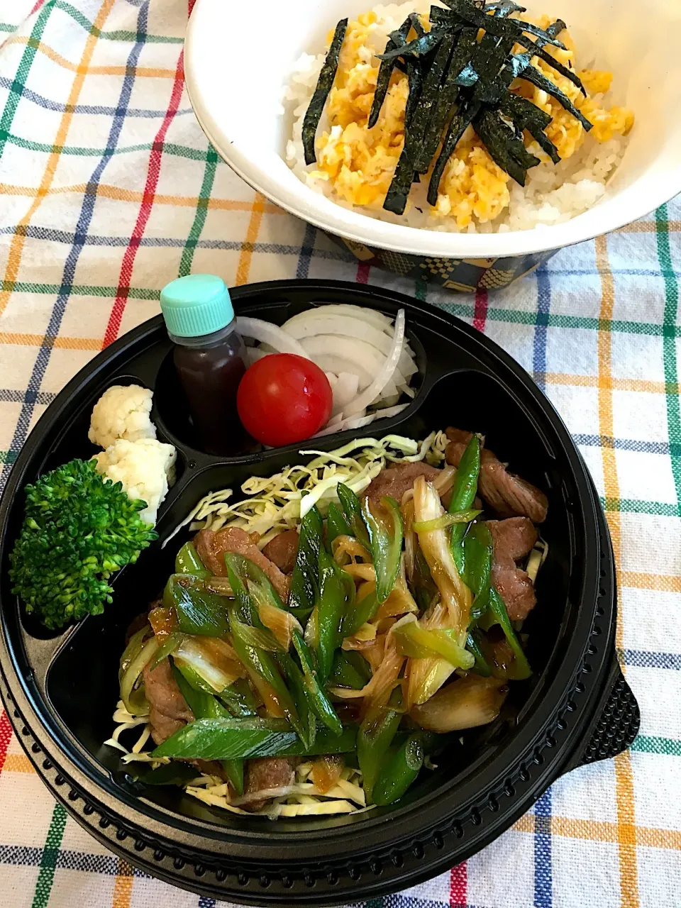 Snapdishの料理写真:今日のパパ弁当はイベリコ豚丼♪|key♪さん