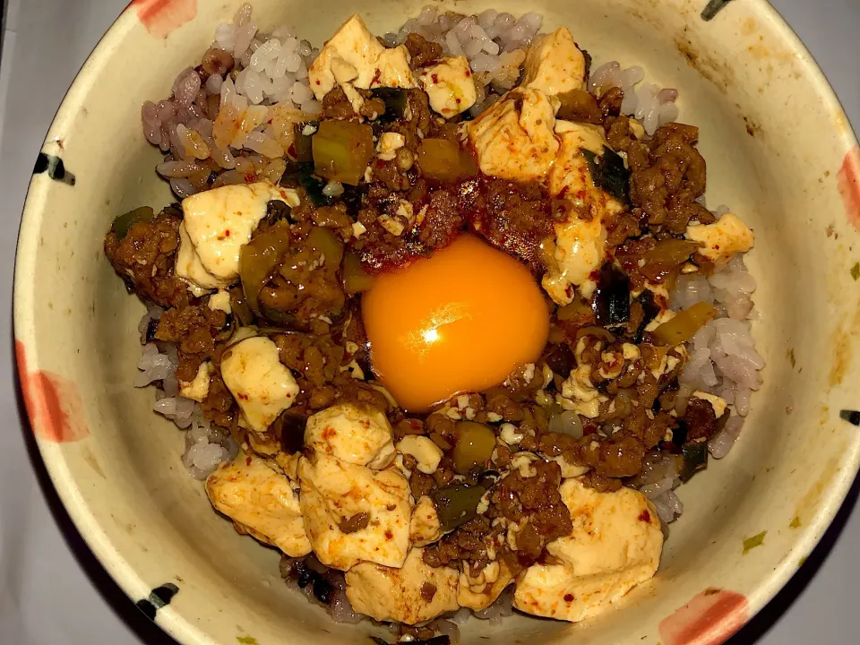 雑穀米で麻婆豆腐丼〜🌶|Syonaさん