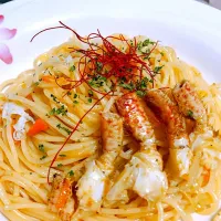 かにみそパスタ🦀|古墳さん