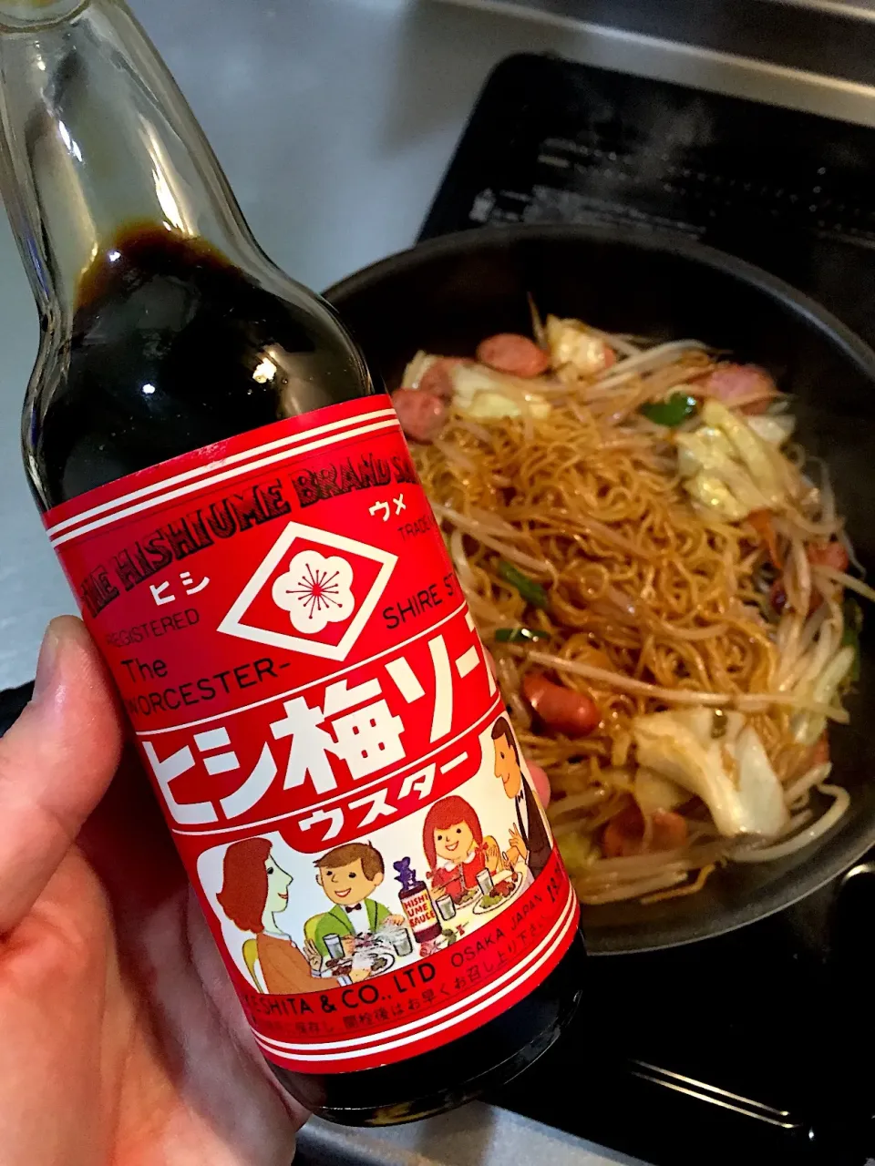 ヒシ梅ソースで、焼きそば🤗
#ヒシ梅
#ソース焼きそば|Kojiさん