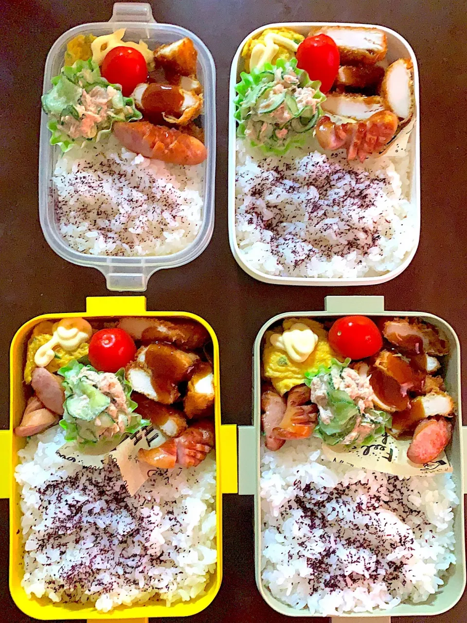 家族全員弁当❤️|まこさん