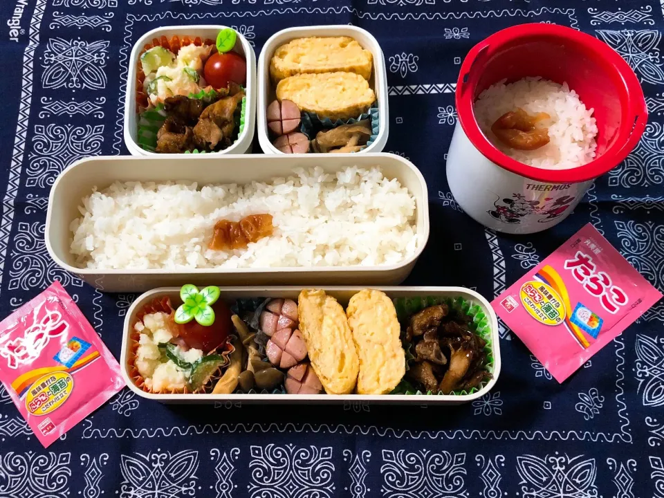 Snapdishの料理写真:2019/04/09(火) 夫弁当＆娘弁当🎵|kiyominさん