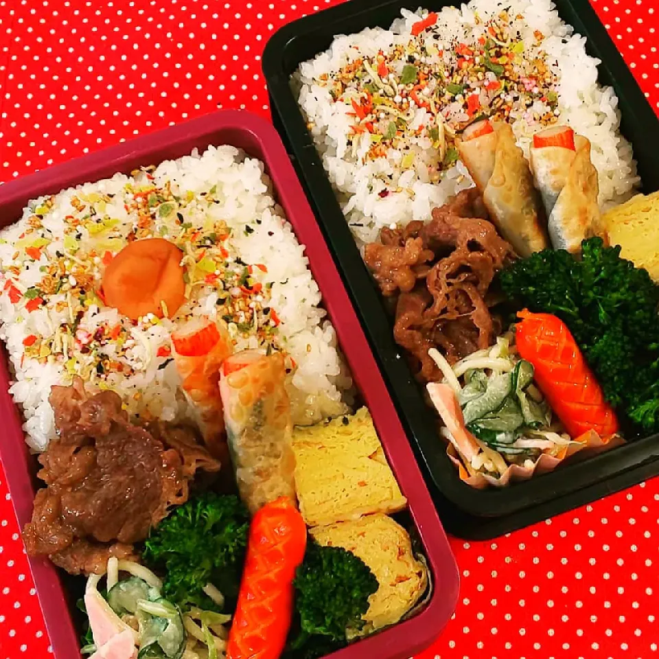 Snapdishの料理写真:兄弟のお弁当❗️|katsunさん