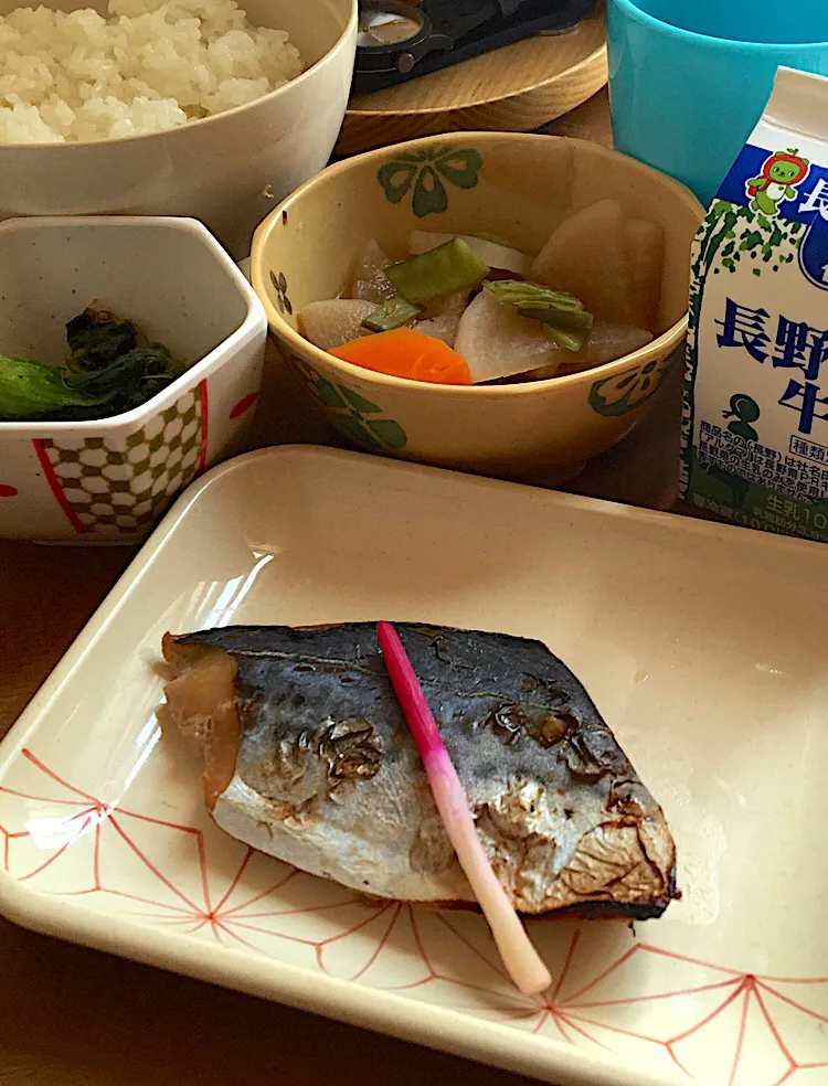 アル中病棟の昼ごはん☀️☀️🔆
ごはん🍚  鰆の照り焼き🐟  大根の煮付  おかか和え  牛乳🥛|ぽんたさん