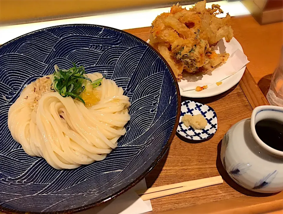 桜海老のかき揚げ饂飩|toshi,I🍴さん