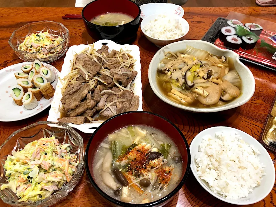 焼肉、コールスロー、焚き物😋|すかラインさん