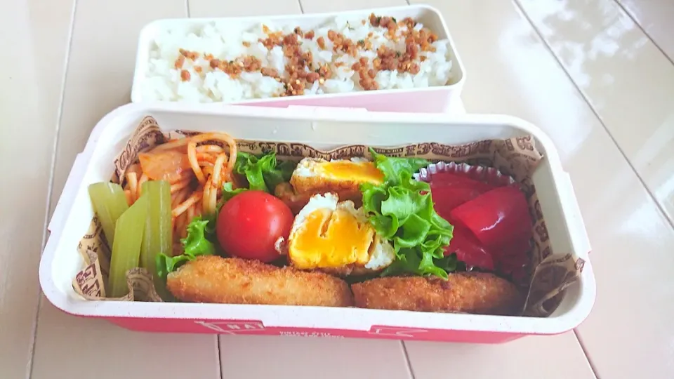 Snapdishの料理写真:娘のお弁当～🎶 2019.4.9|mayumiさん