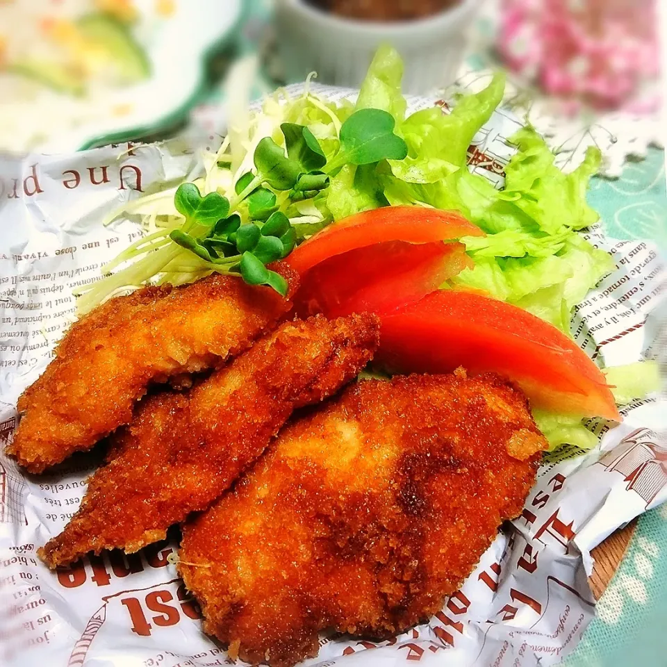 かおちゃんさんの料理 うちの定番♡和風チキンカツでランチ♪|とまと🍅さん