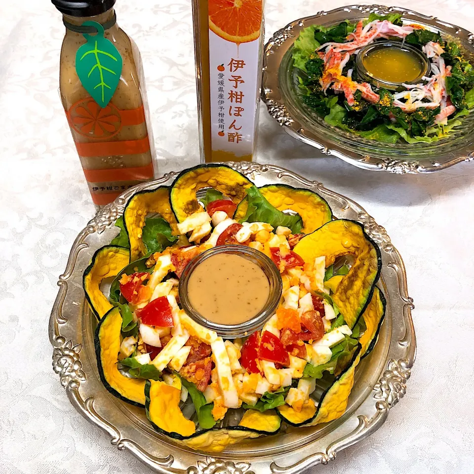 伊予柑🍊ごまポン酢de トマトゆで卵🥗|henryさん