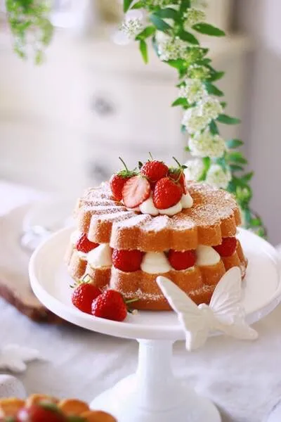 お花のショートケーキ|4nabecoさん