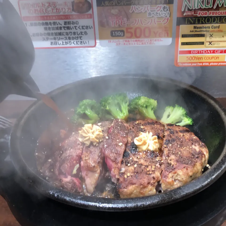 小杉にもコンボ、登場！  ステーキとハンバーグ  #いきなりステーキ|Hajime Sakaiさん