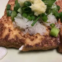 Snapdishの料理写真:厚揚げ焼き|kazさん