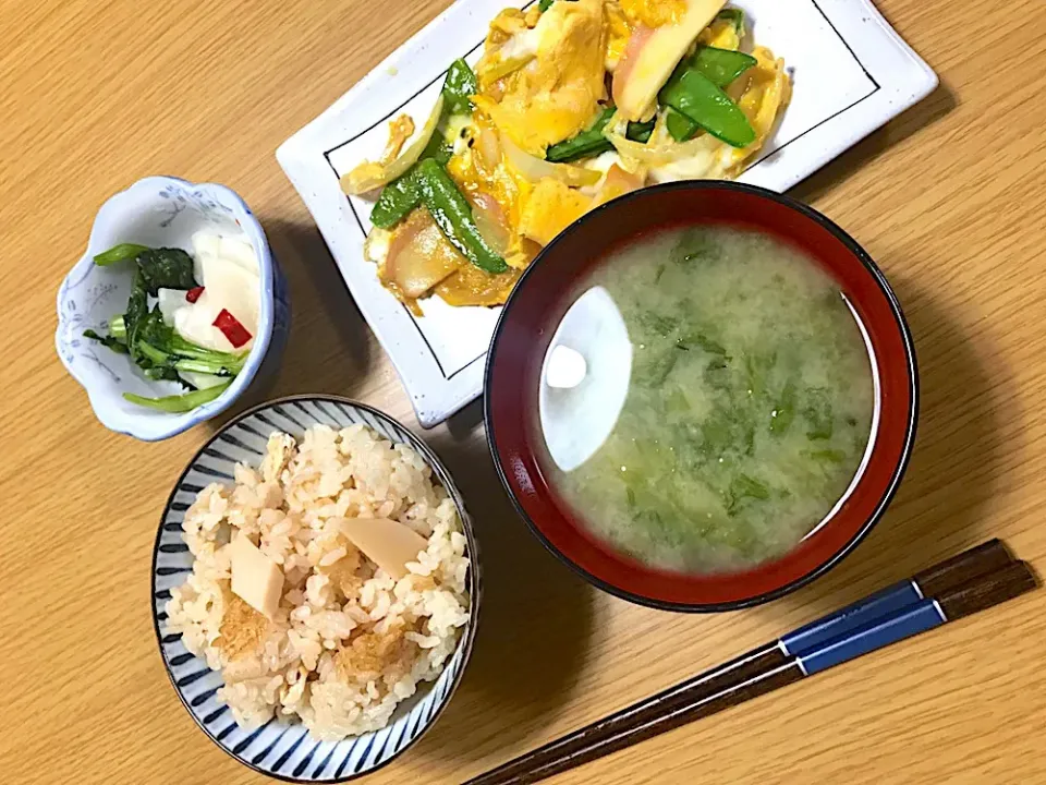 Snapdishの料理写真:朝早い朝ごはん|共働き営業ウーマンの酒飲みご飯さん