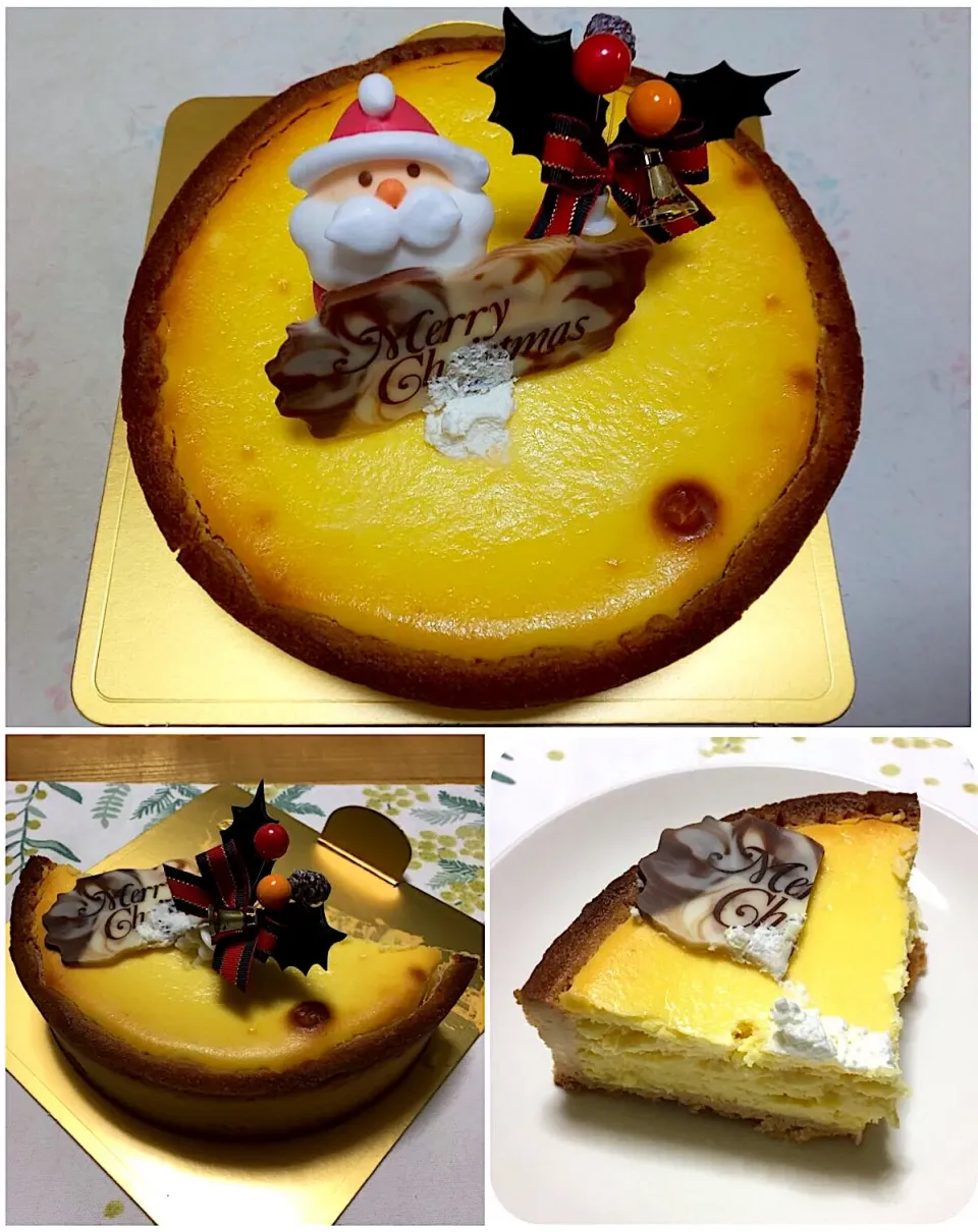 クリスマスケーキ🎄パティスリージュードゥミュゲのベイクドチーズタルト|こいちさん