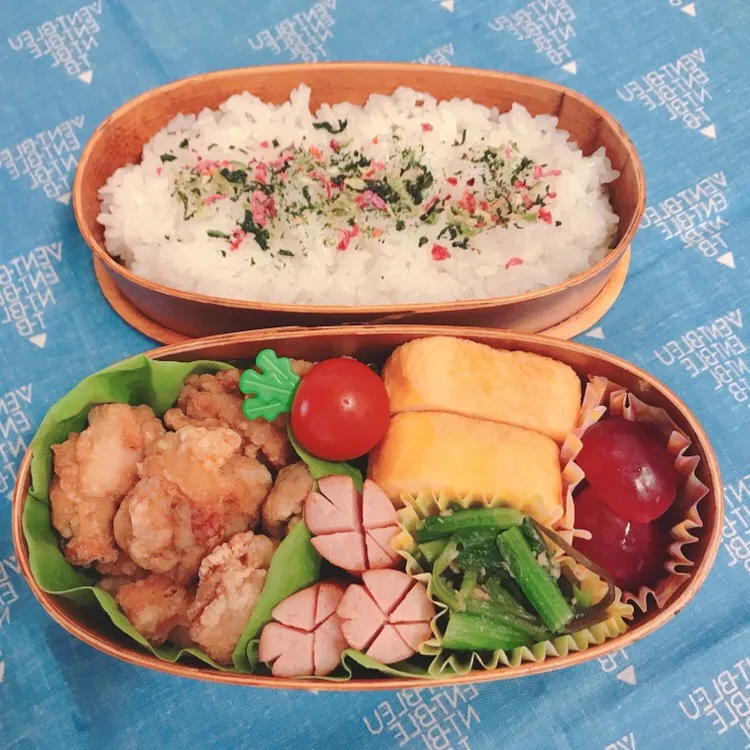 Snapdishの料理写真:4月11日 高3男子弁当|うさぎさん