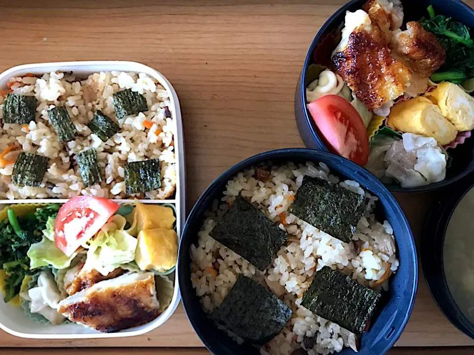 Snapdishの料理写真:4/11 お弁当
娘大二スタート|侑子さん