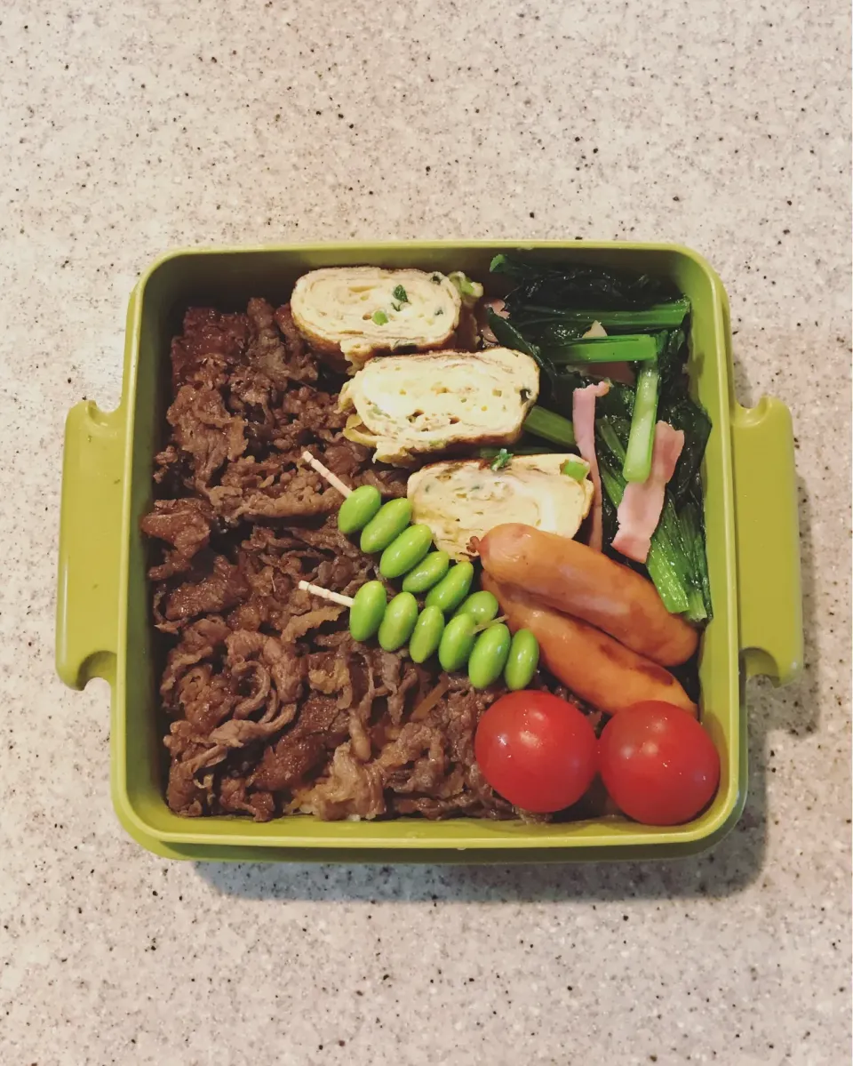 Snapdishの料理写真:牛肉しぐれ煮のっけ弁当🍱
 #部活弁当  #体づくり  # #お弁当  #高校生男子弁当  #弁当|ちっくんさん