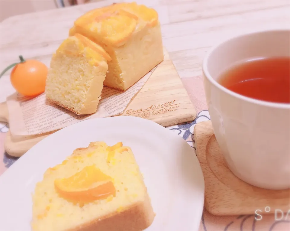 本日のおやつの時間🍊オレンジパウンドケーキ|☁︎s*a ☁︎さん