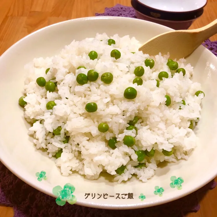 まるまさんの💚グリーンピースご飯|こずえ⑅◡̈*さん