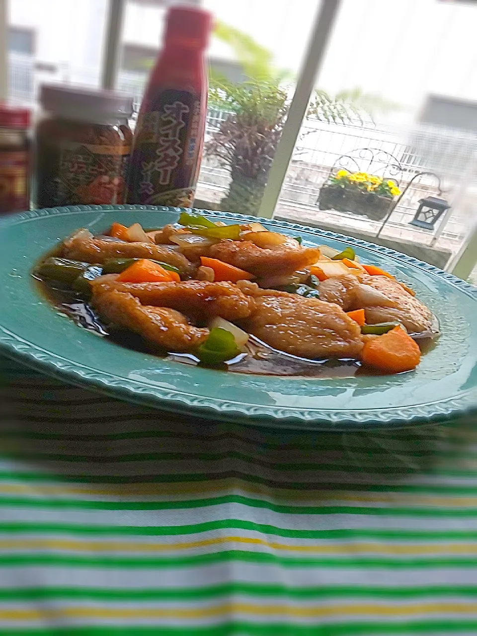 オイスターソースで鶏の餡掛け|かよこさん