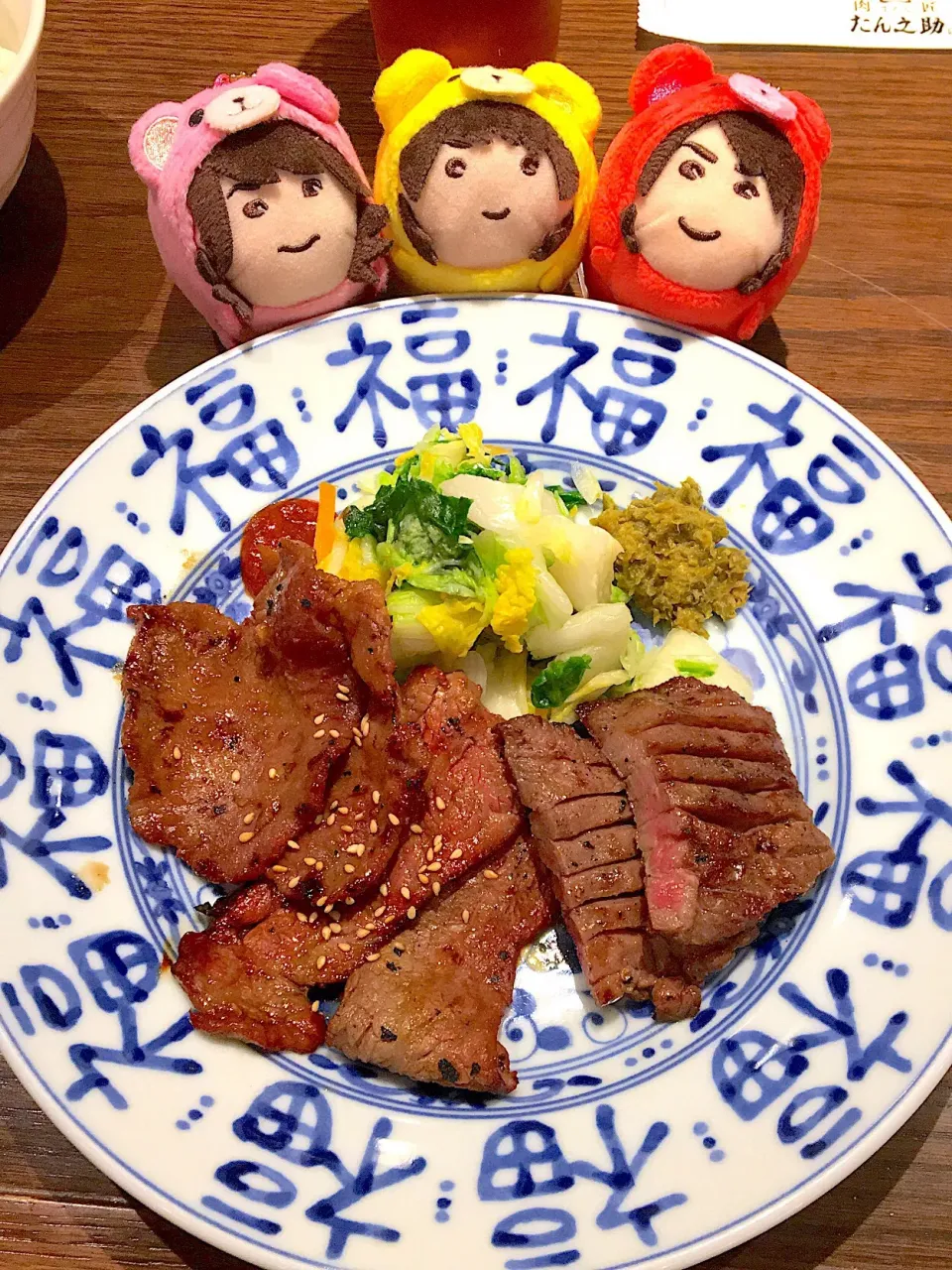 3種盛り定食A💗💛❤️牛タン  肉匠の牛たん たん之助酒場大手町店|なぎさん