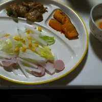 鶏肉のオーブン焼き
南瓜
サラダ|ゆりさん