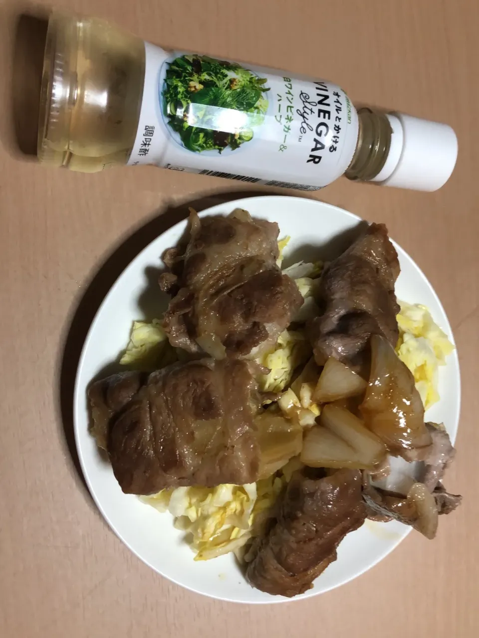 新玉ねぎ豚肉巻き！キャベツ！|ごはんーさん