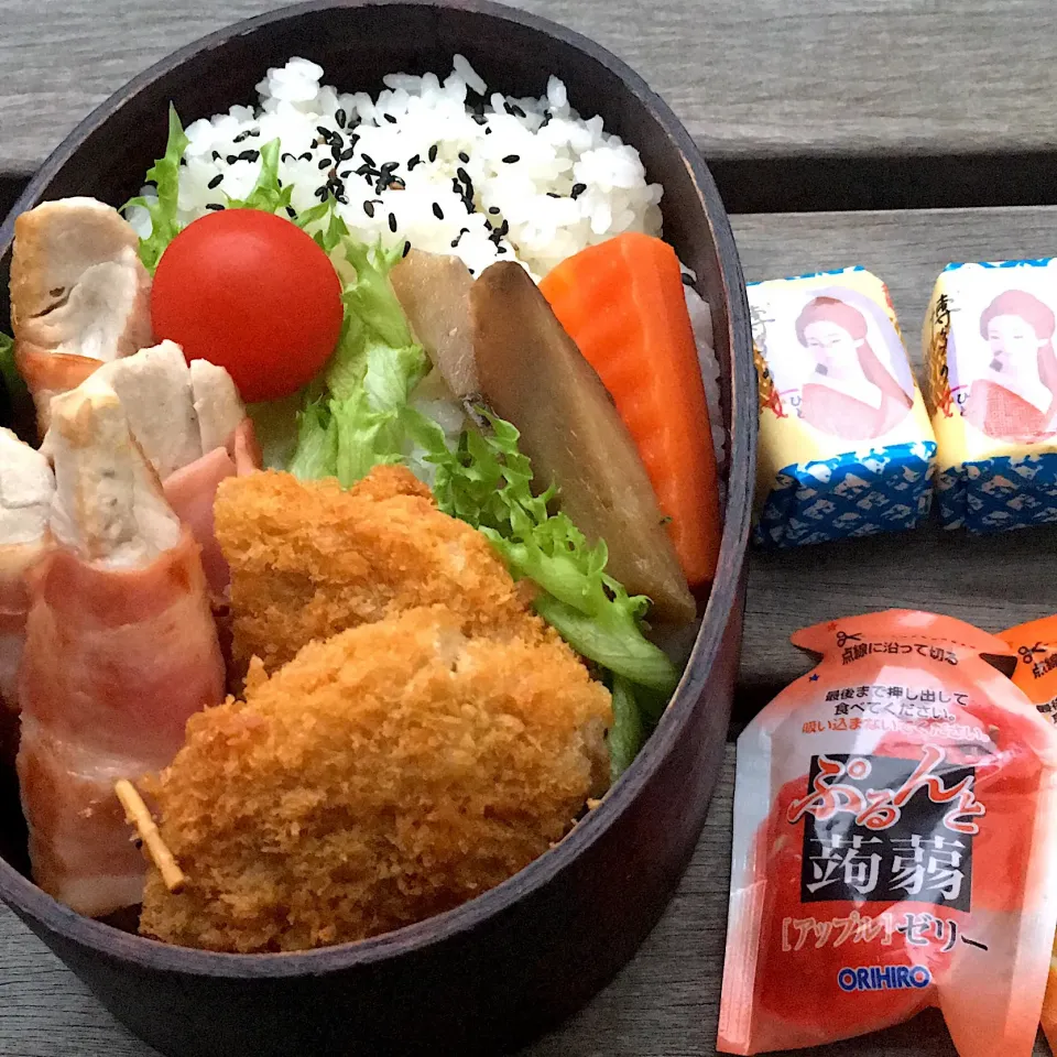 Snapdishの料理写真:#曲げわっぱ弁当  #男子高校生弁当|さい。さん