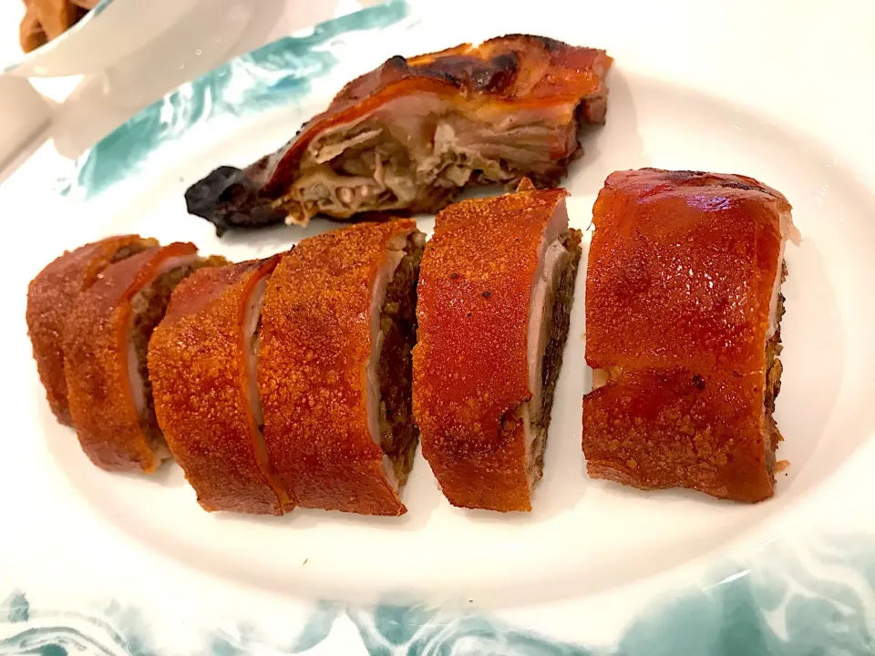 Barbecued pork stuffed with glutinous rice|Sky Blueさん