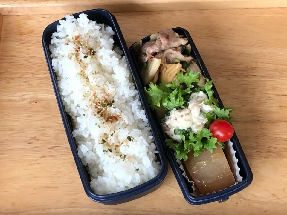 豚と筍のオイスターソース炒め 弁当|弁当 備忘録さん