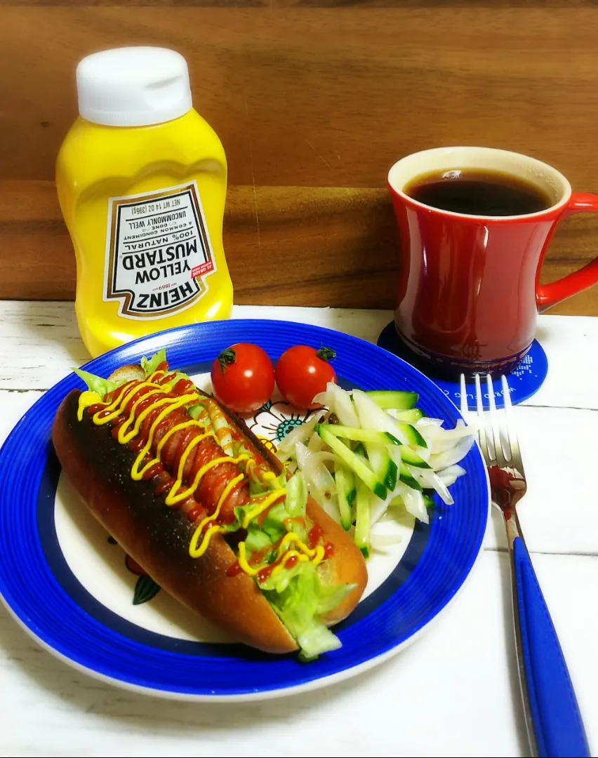 ホットドックde朝ごパン
また～😌w|☆Yumi☆さん