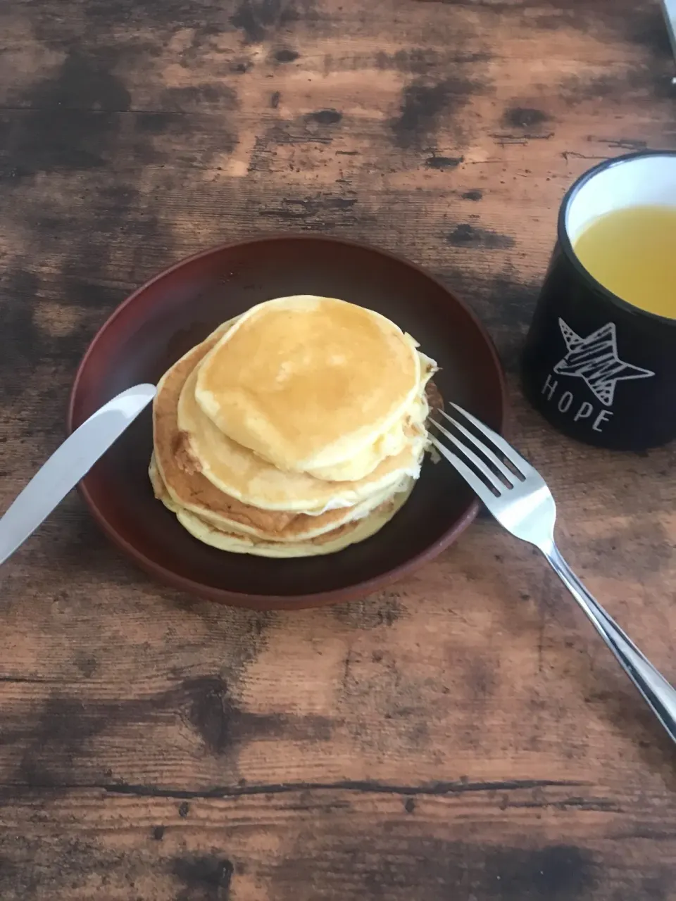 ズボラ男子の料理成長期
豆腐のホットケーキ(ホームランバー入り)
オレンジジュース|ズボラさん