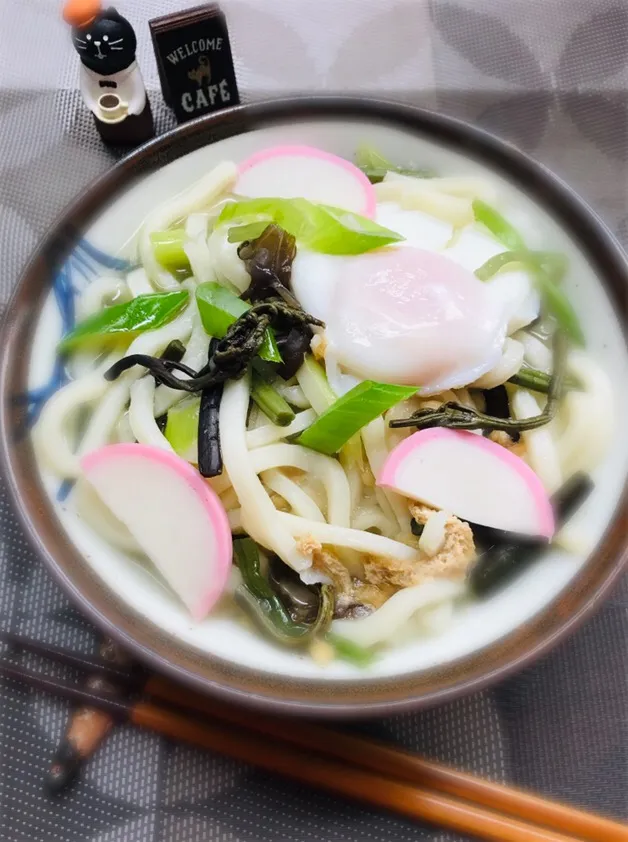 Snapdishの料理写真:山菜うどん（╹◡╹）♡|バシュランさん