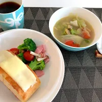 Snapdishの料理写真:朝ご飯(^^)|aki.yoさん