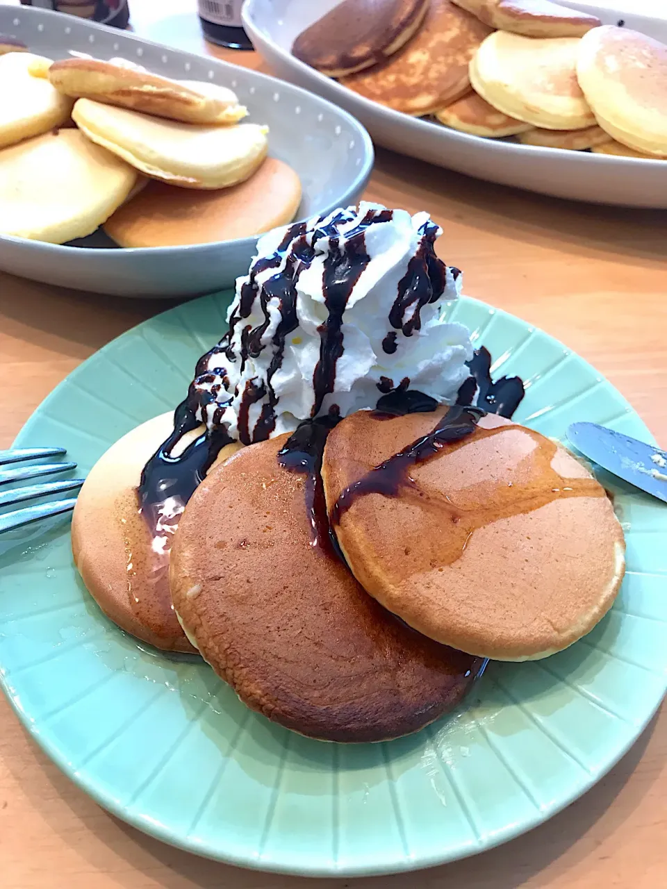 パンケーキ朝食|ふくながさん