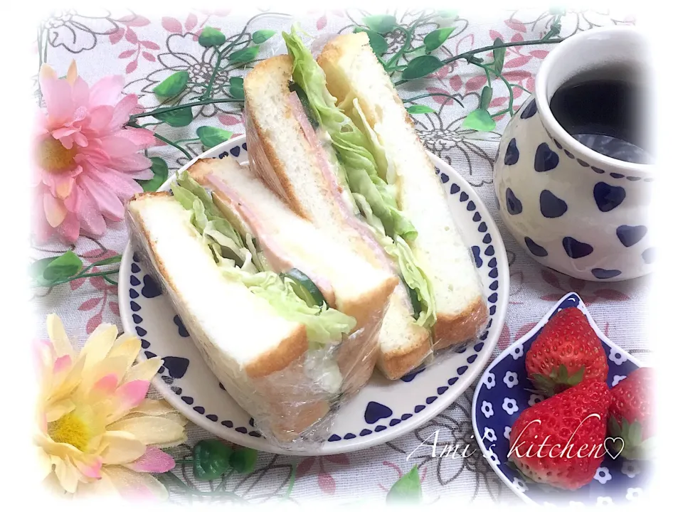 あみさんの料理 バター香るバタートップ食パン😊🍞ハムトースト💓|あみさん