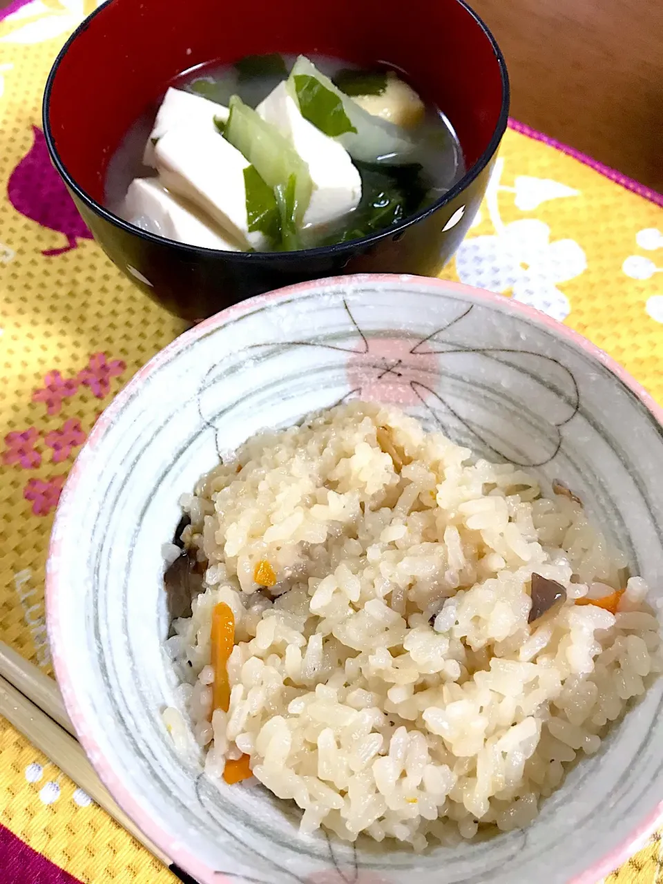 五目釜飯の素でお昼ご飯！|花ママちゃんさん